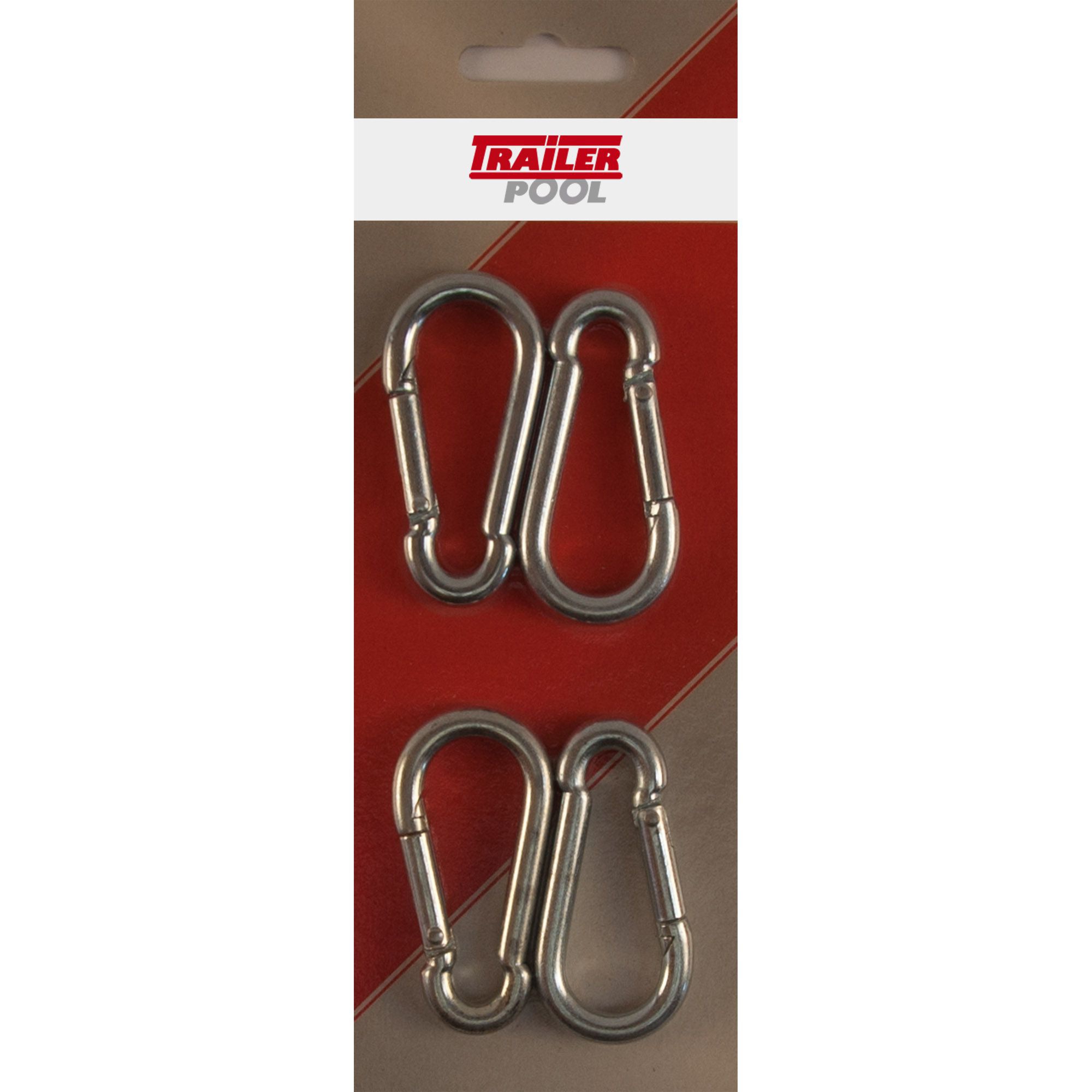 4 x Snap Hook, 60 x 6 mm, max. Load 120 kg