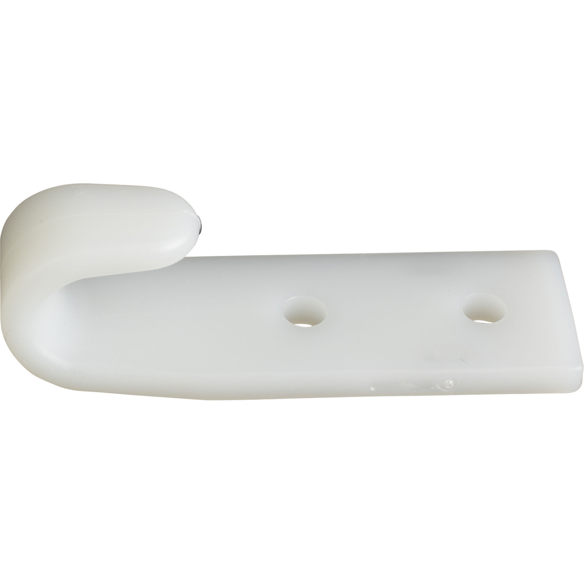 Tarpaulin Hook 2-Hole, Plastic, White