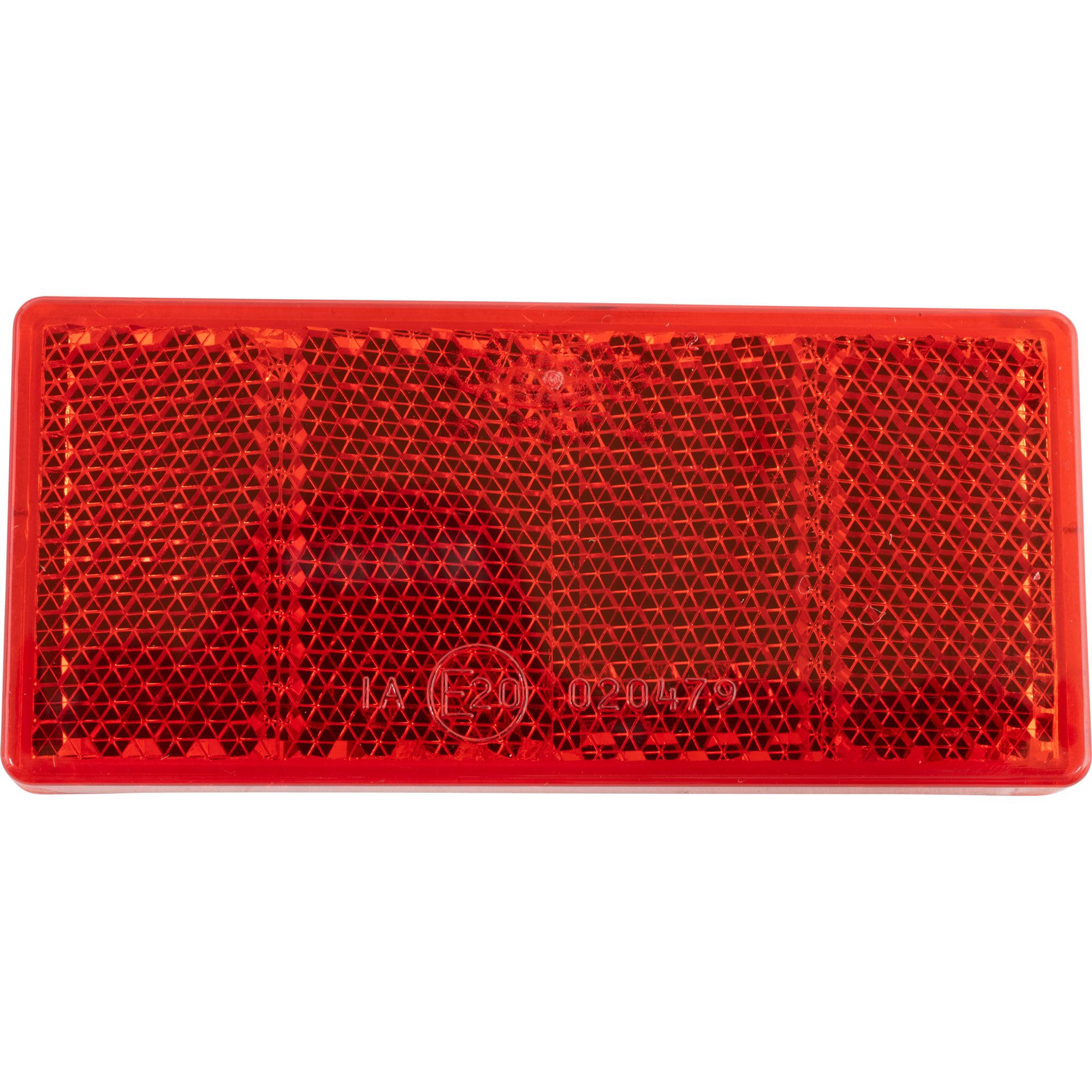 Reflector 69 x 31.5 mm, Red, Adhesive