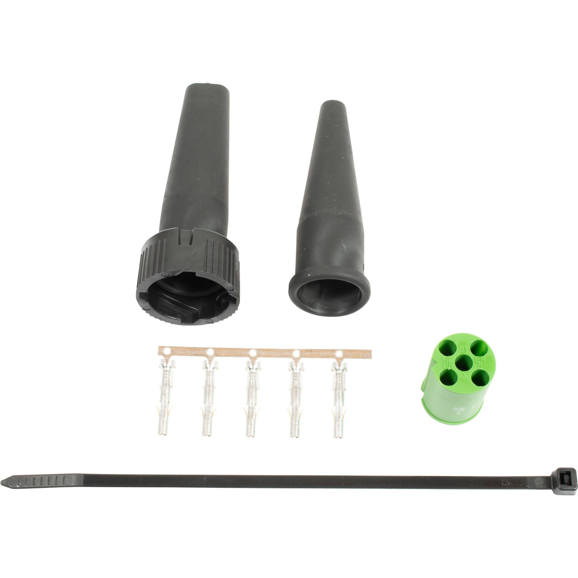 Bayonet connector 5-pin, green/white = right