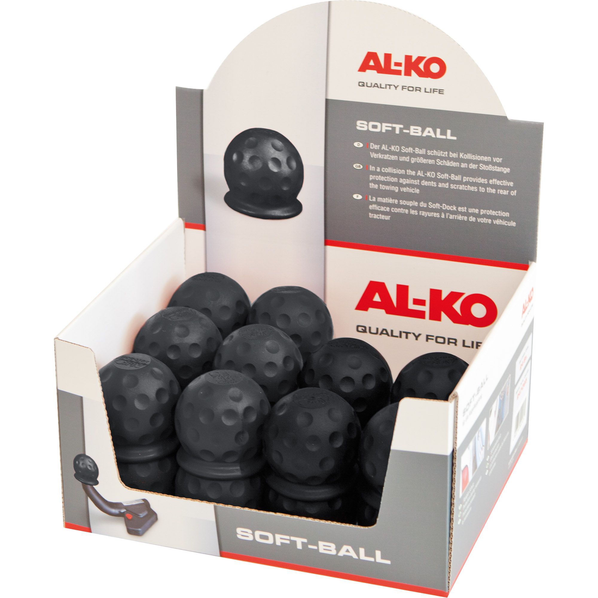 Soft-Ball counter display, black, 24 pieces