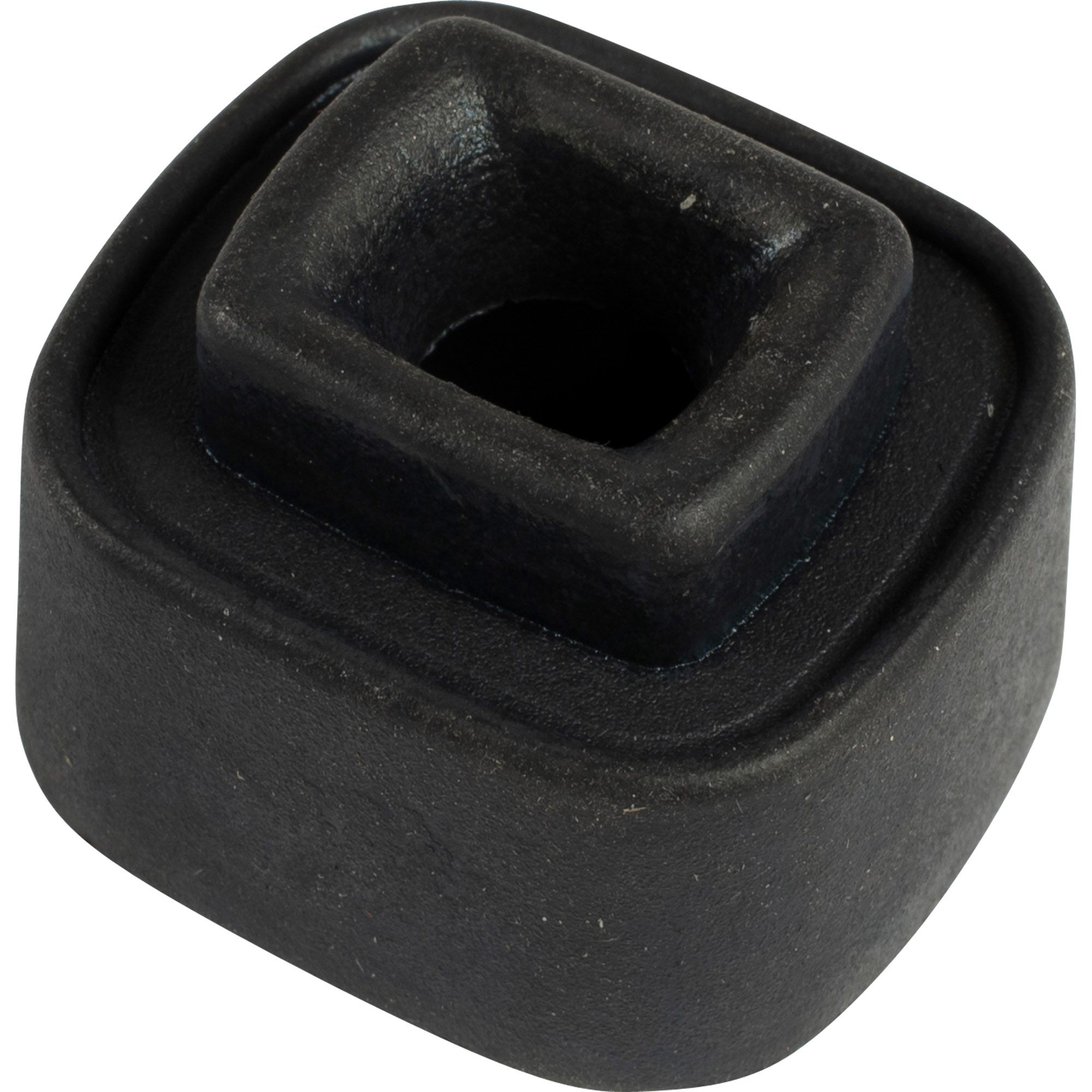 Clamp-fitted buffer, rubber black