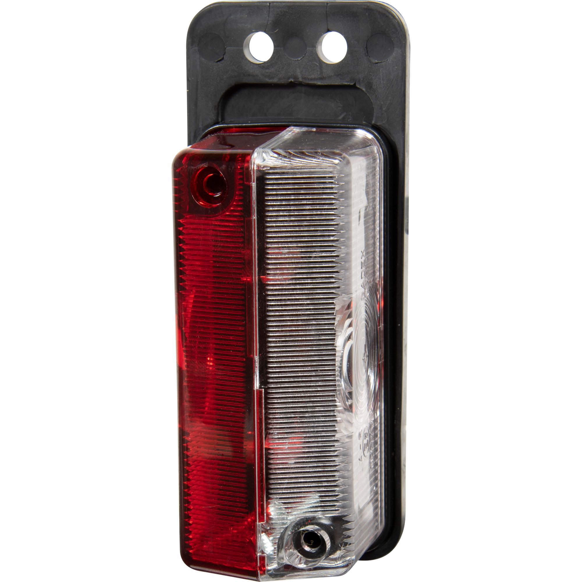 Outline marker lamp red/white with rubber-pendulum