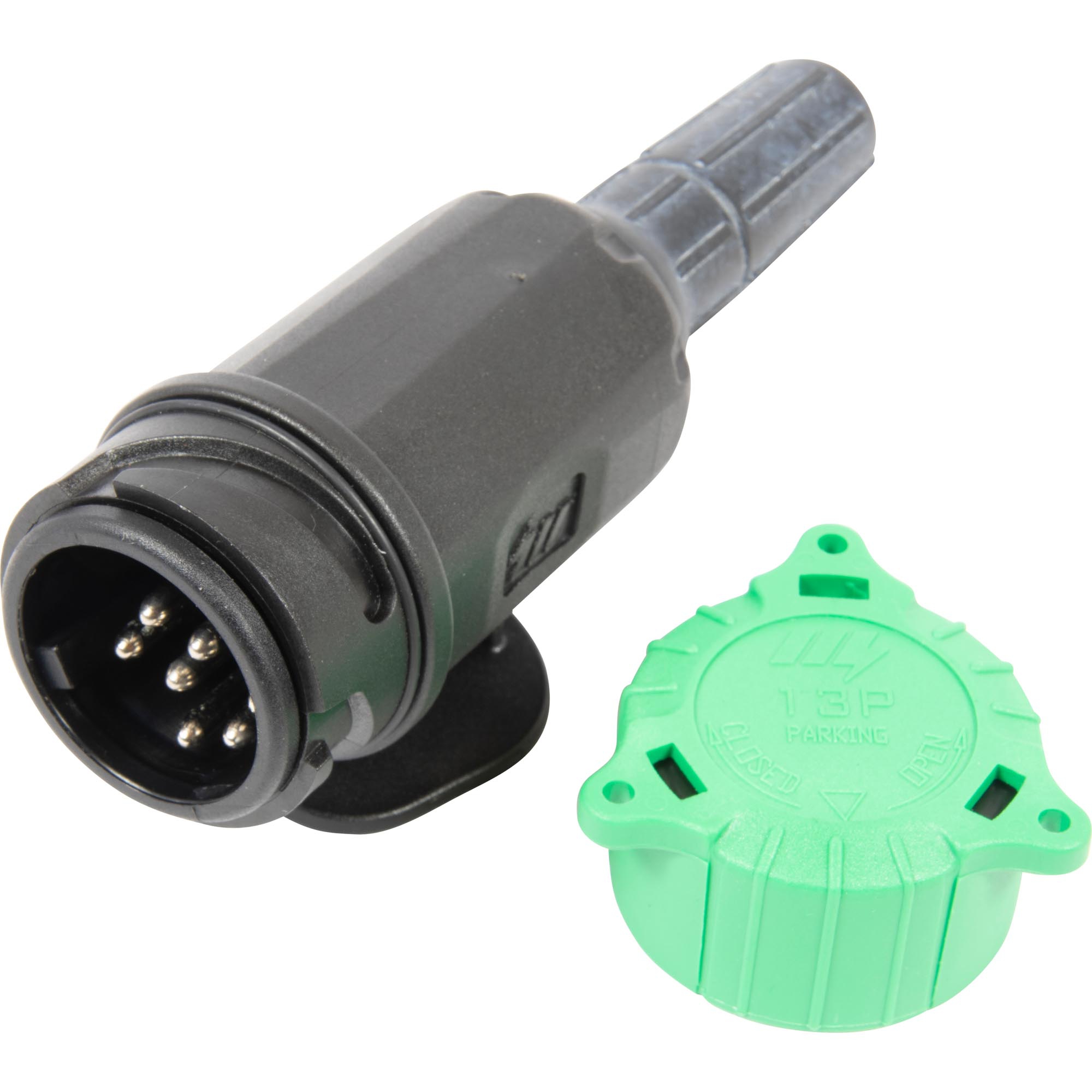 Plug 13-pin, 12V, Plastic, Pivoting, Park Socket