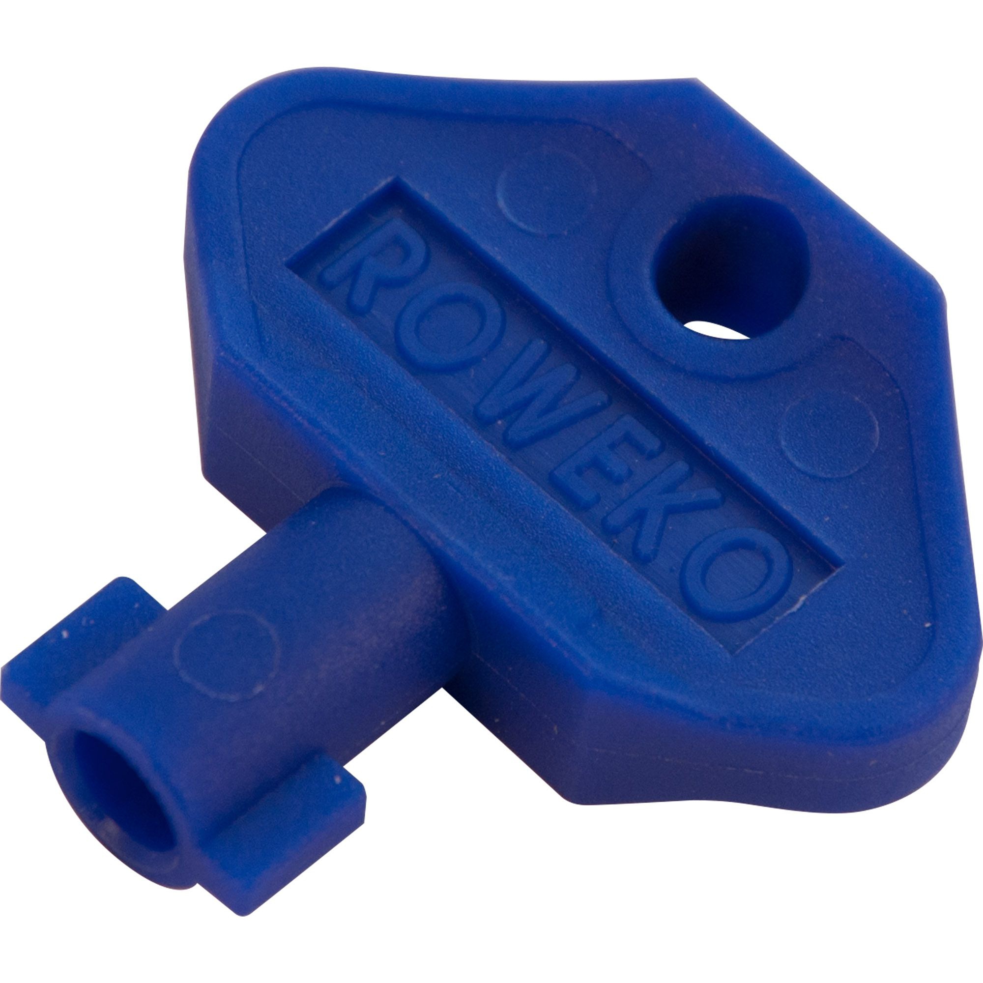 Key for safety lock, double bit, plastic