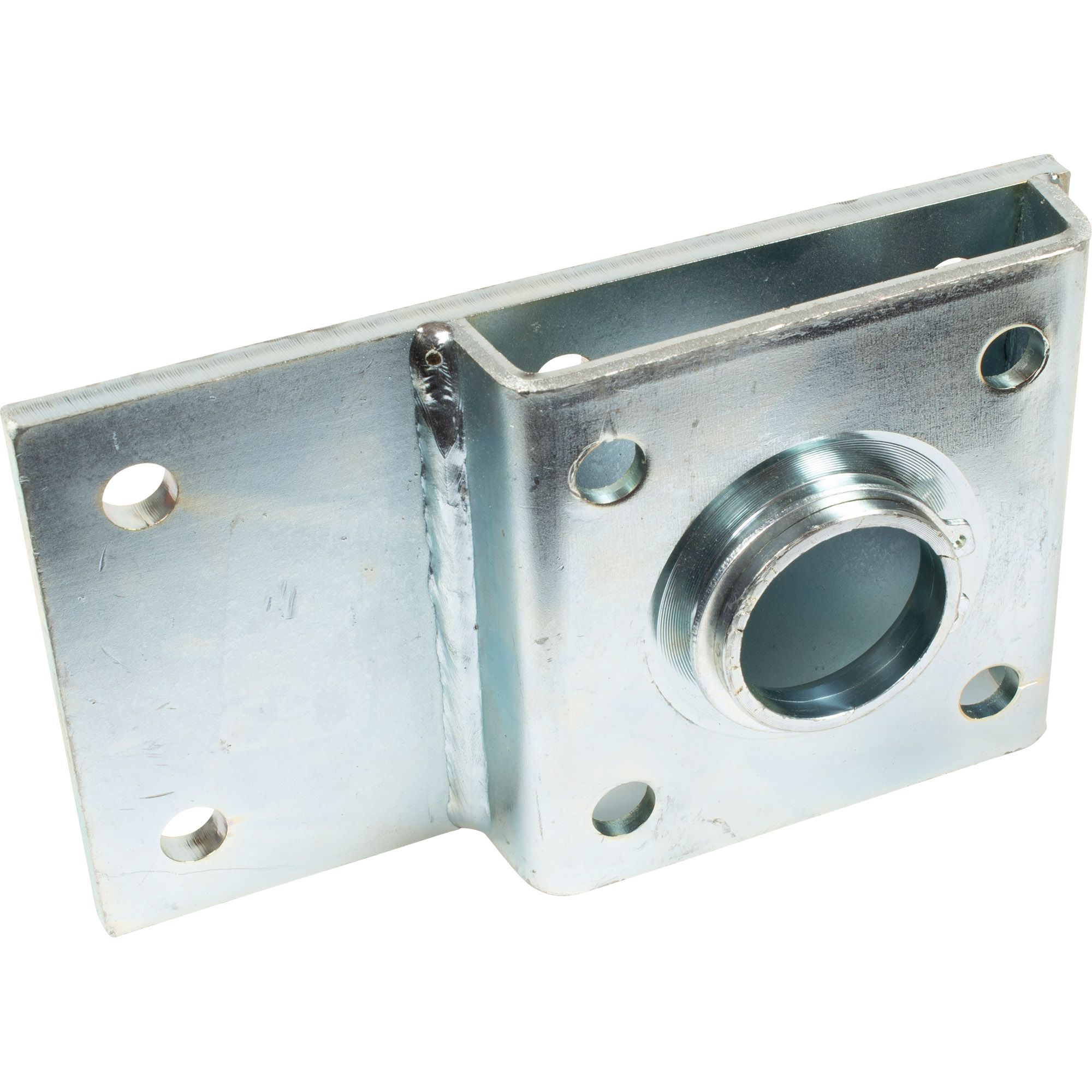 Flange plate for parking jack with spring safety b