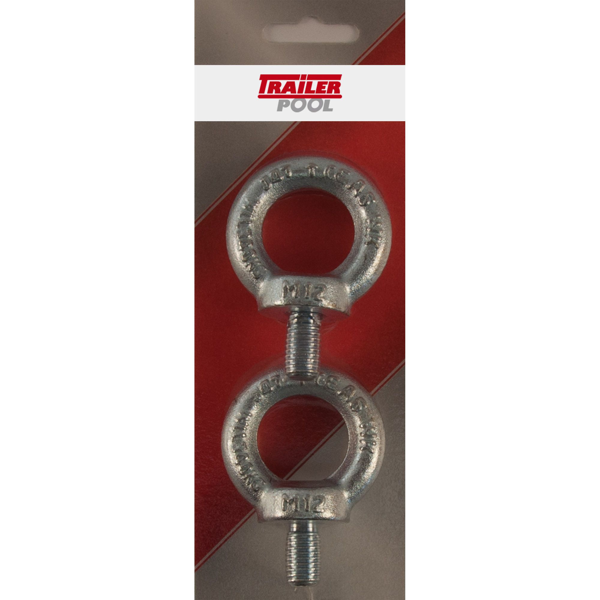 2 x Eye Bolt, M12 x 22 mm, max. Load 340 kg