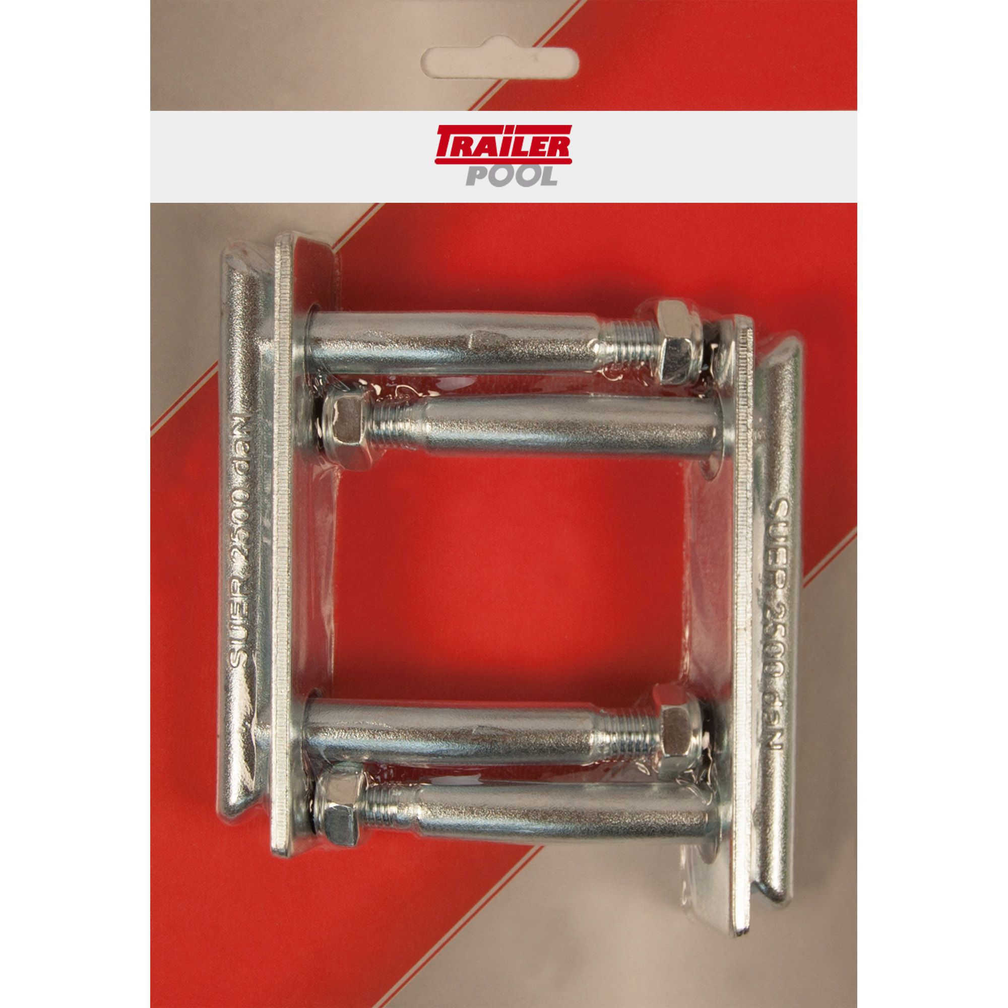 Kit, 2 x lashing bracket 75 x 89 mm, 2500 daN