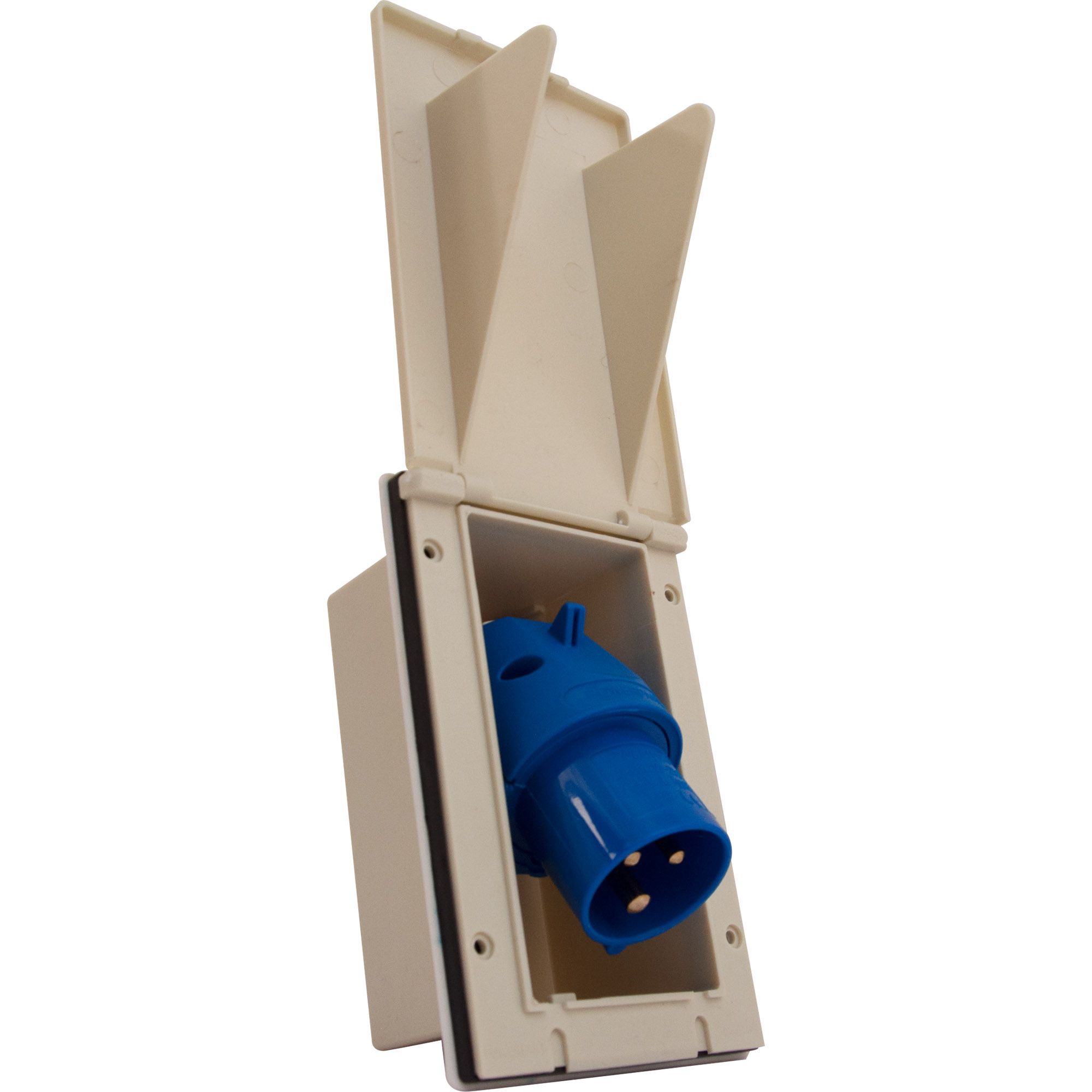 CEE-feed-in plug, foldable, 230 / 16 A