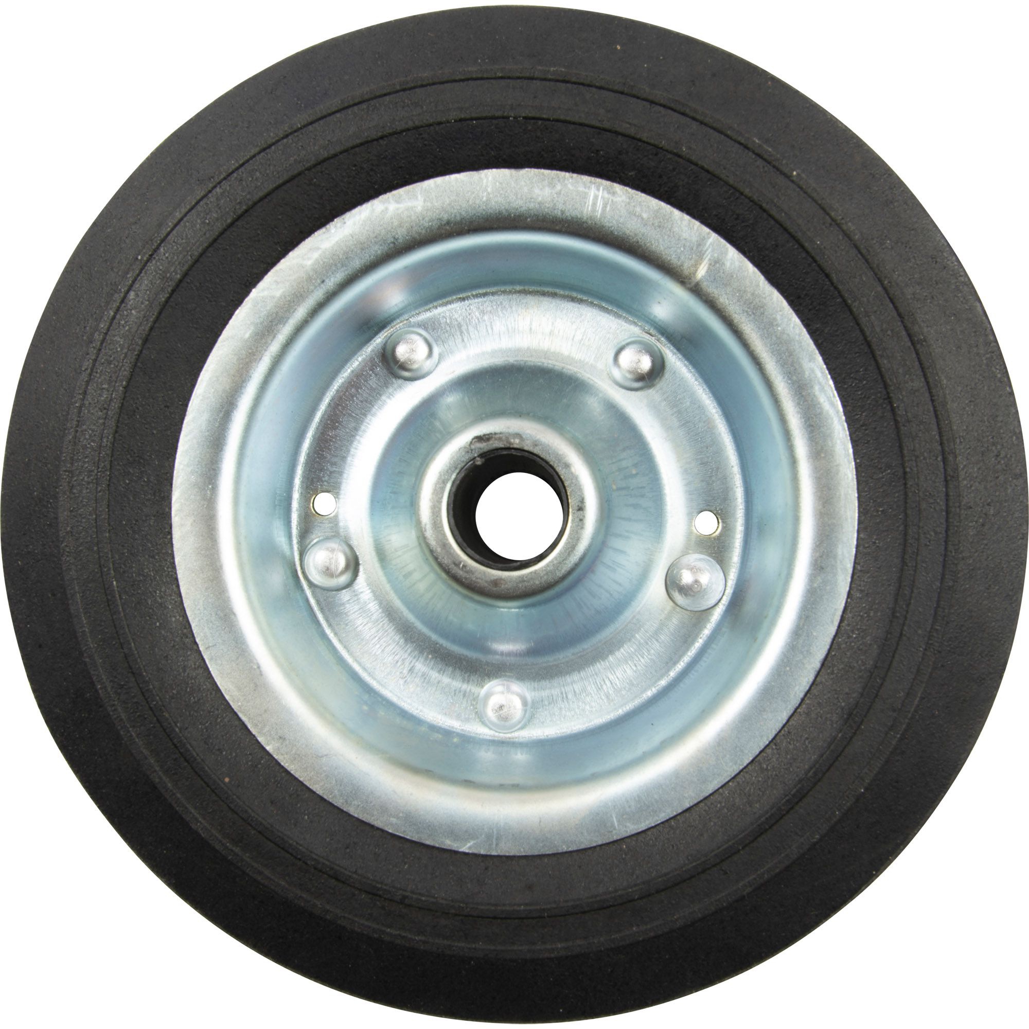 Solid Rubber Wheel, 200 x 60 mm, Metal Rim