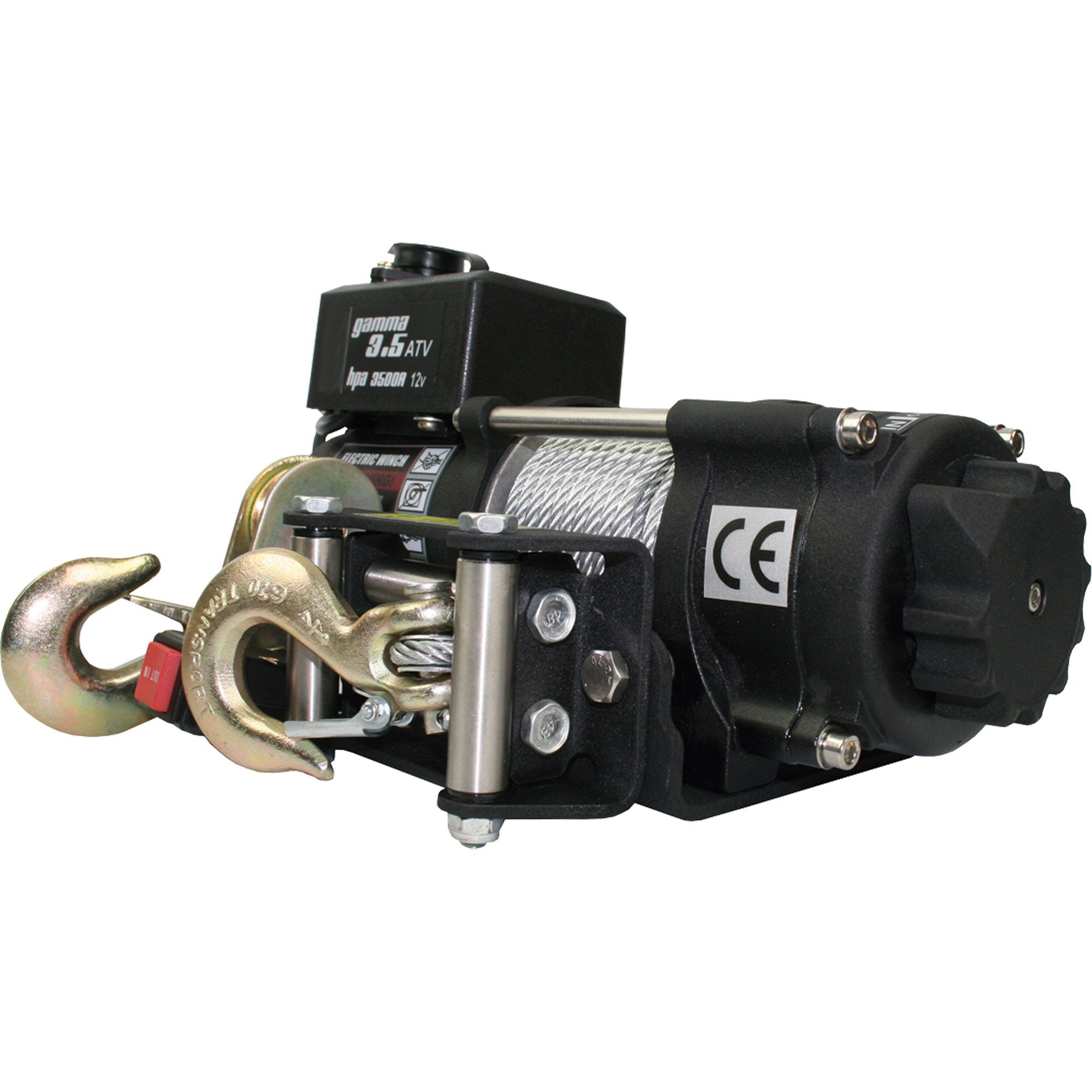 Winch HPA3500 ATV, 24 V, Tensile Force 1588 kg