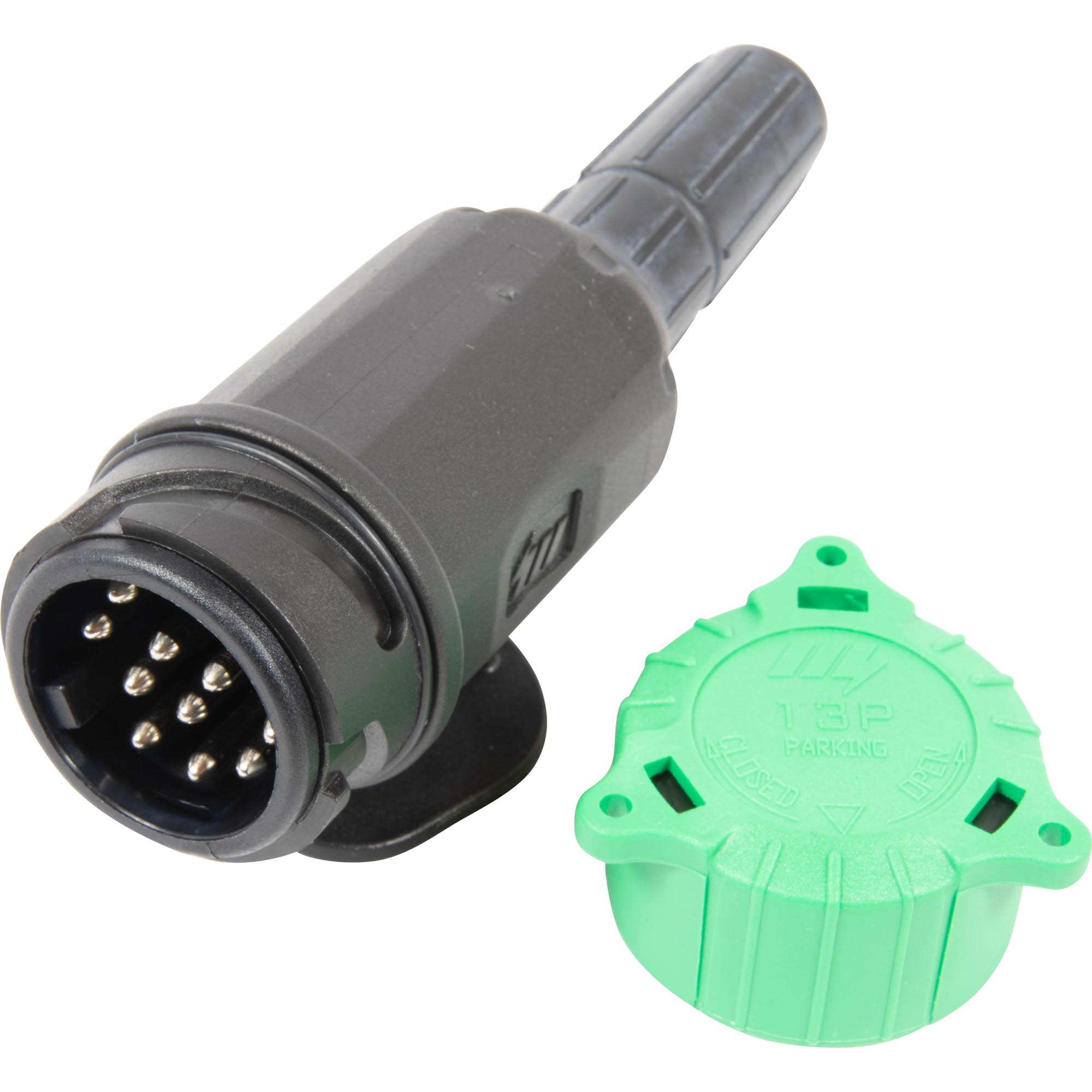 Plug 13-pin, 12V, Plastic, Pivoting, Park Socket