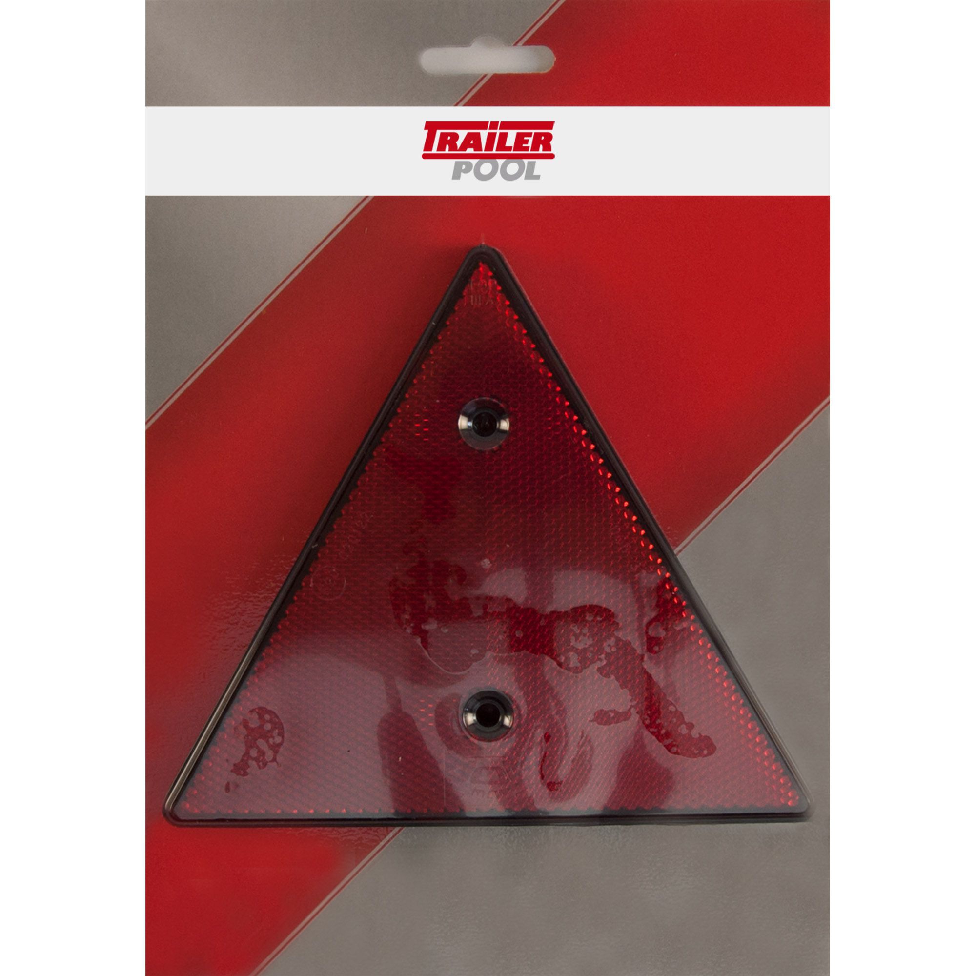 2 x Triangle Reflector, Red, for Screwing