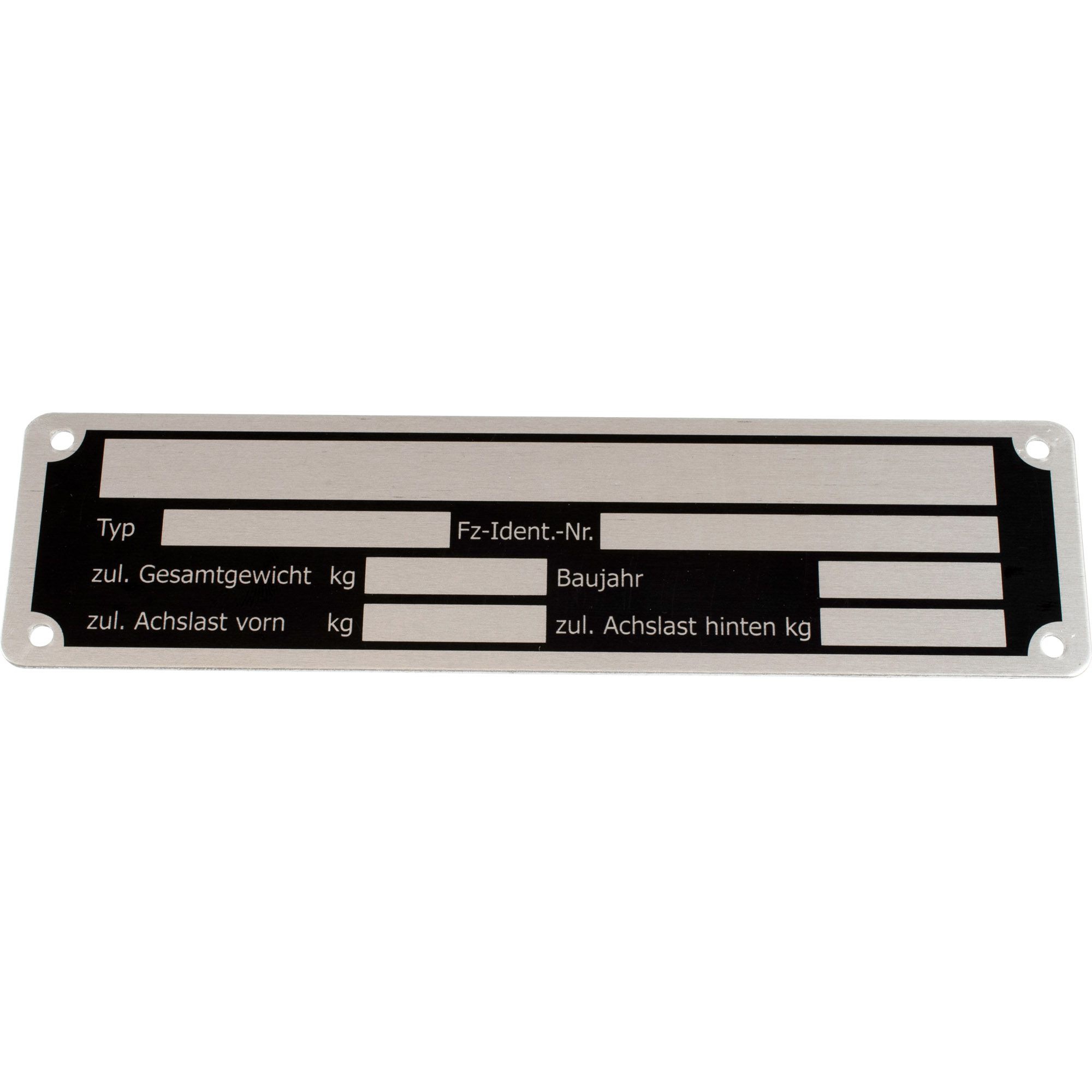 Nameplate, 150 x 35 mm, for Screwing