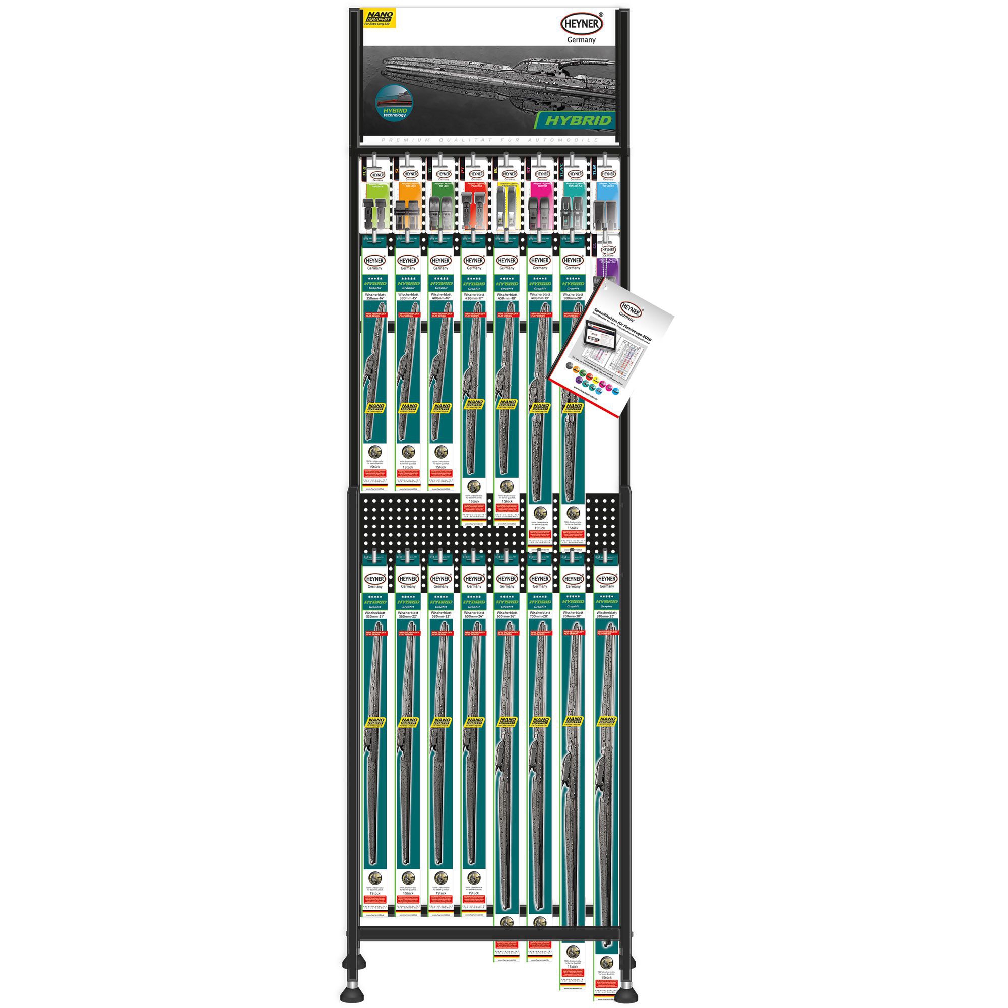 Display stand for wiper blades