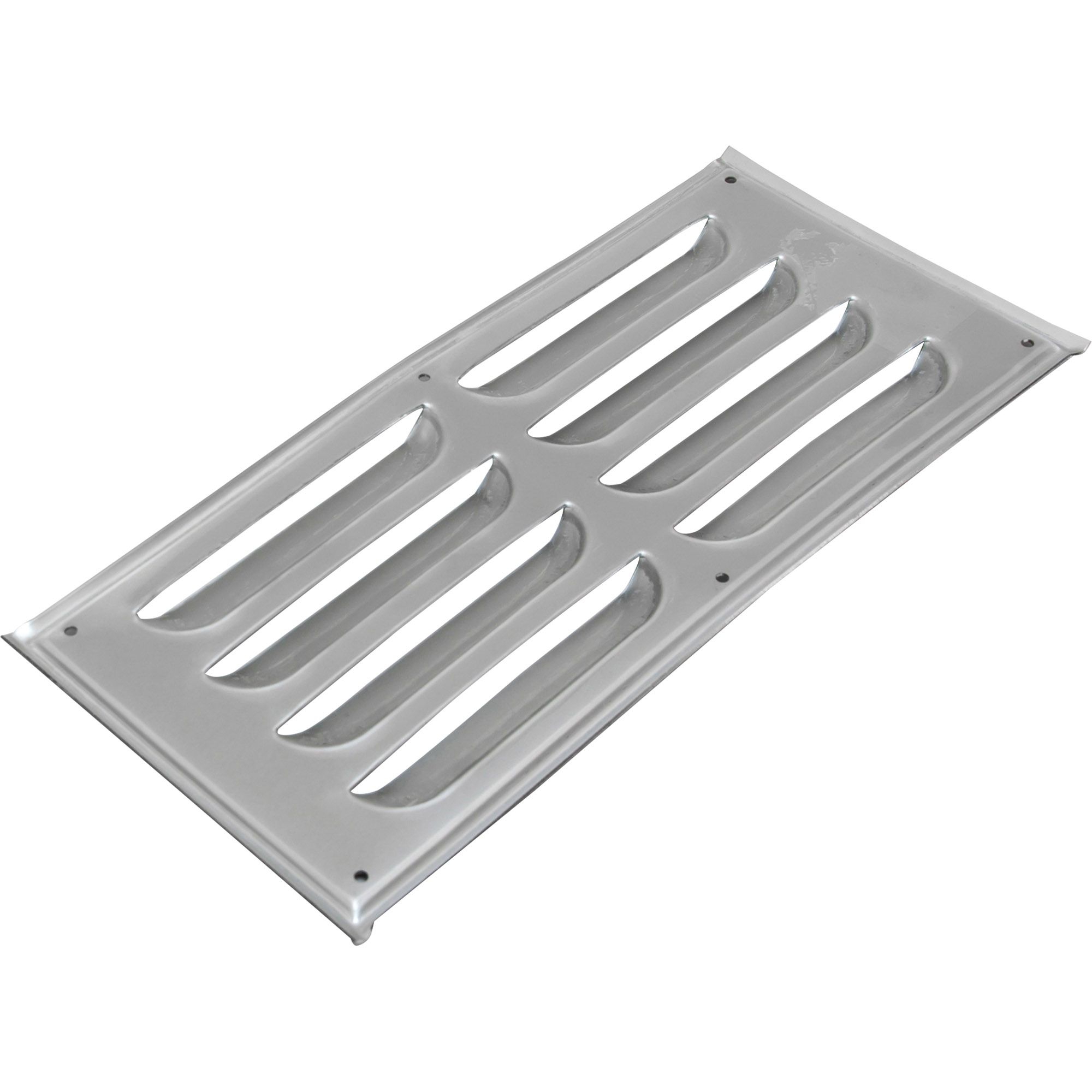 Sheet metal with stamped vents, aluminum, anodised