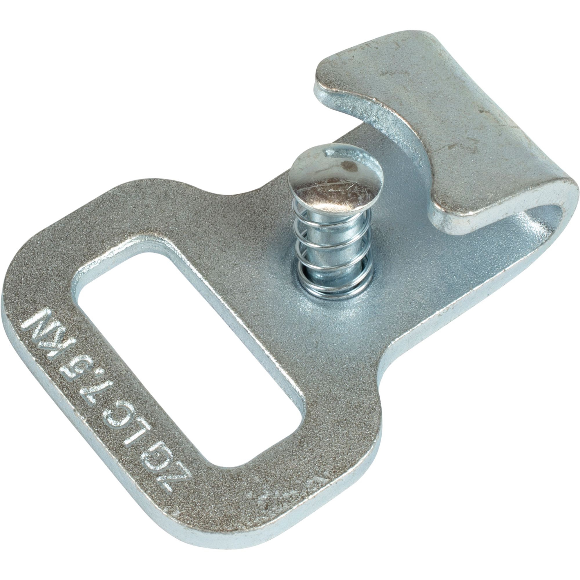 Flat Hook with Safety Catch for Strap Width 25 mm