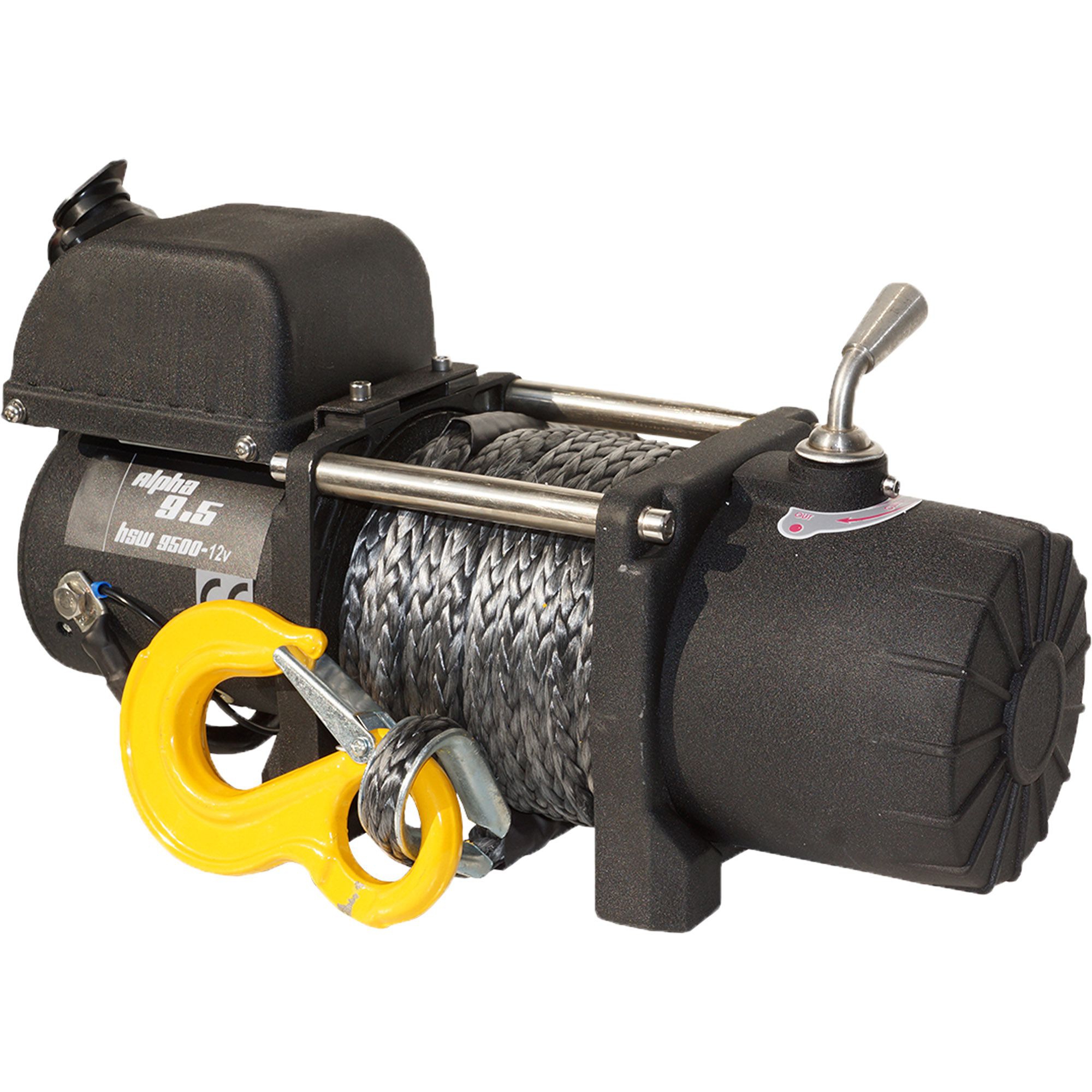 Winch HSW9500-TRADY, 12 V, Tensile Force 4300 kg