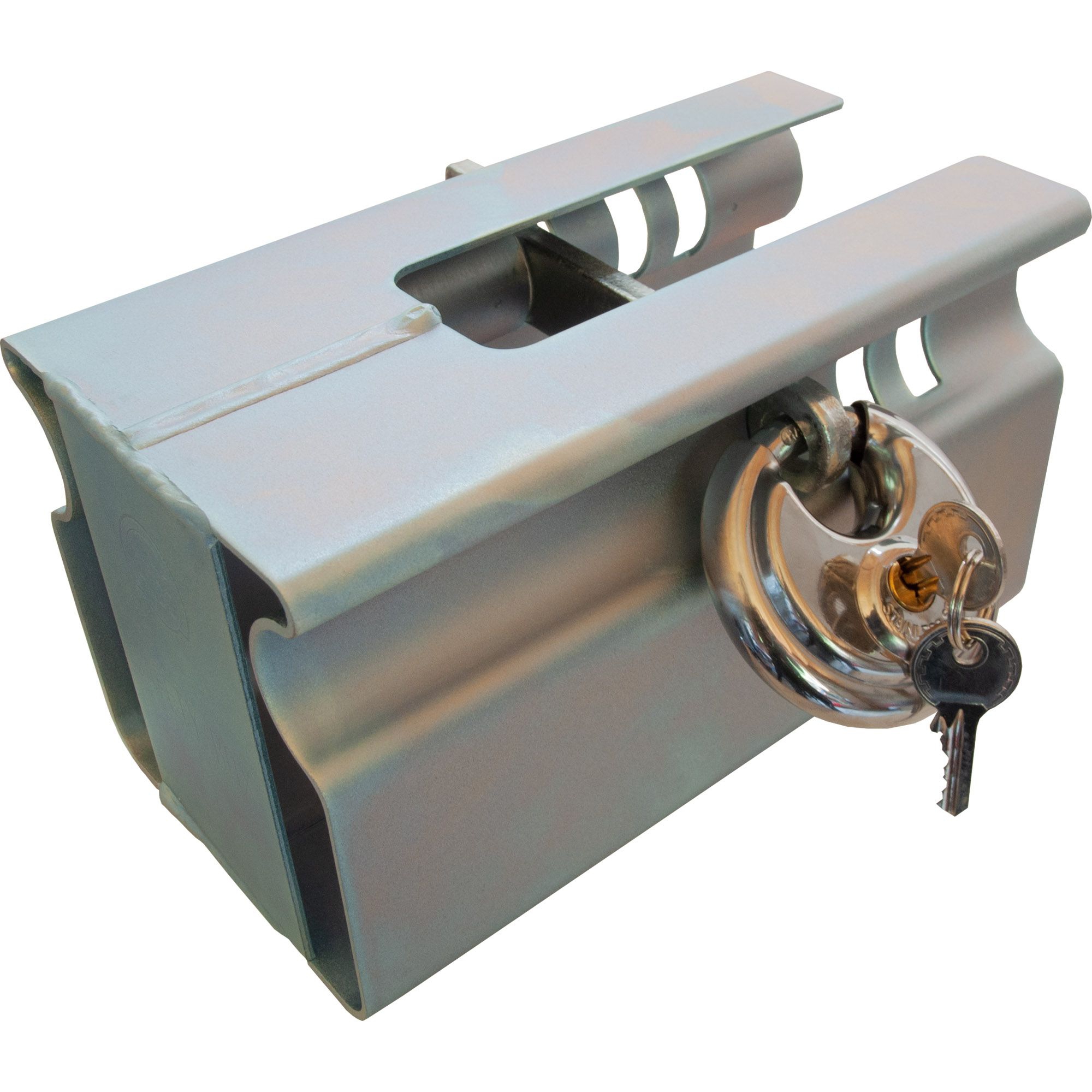 Coupling lock, with padlock, stationary operation