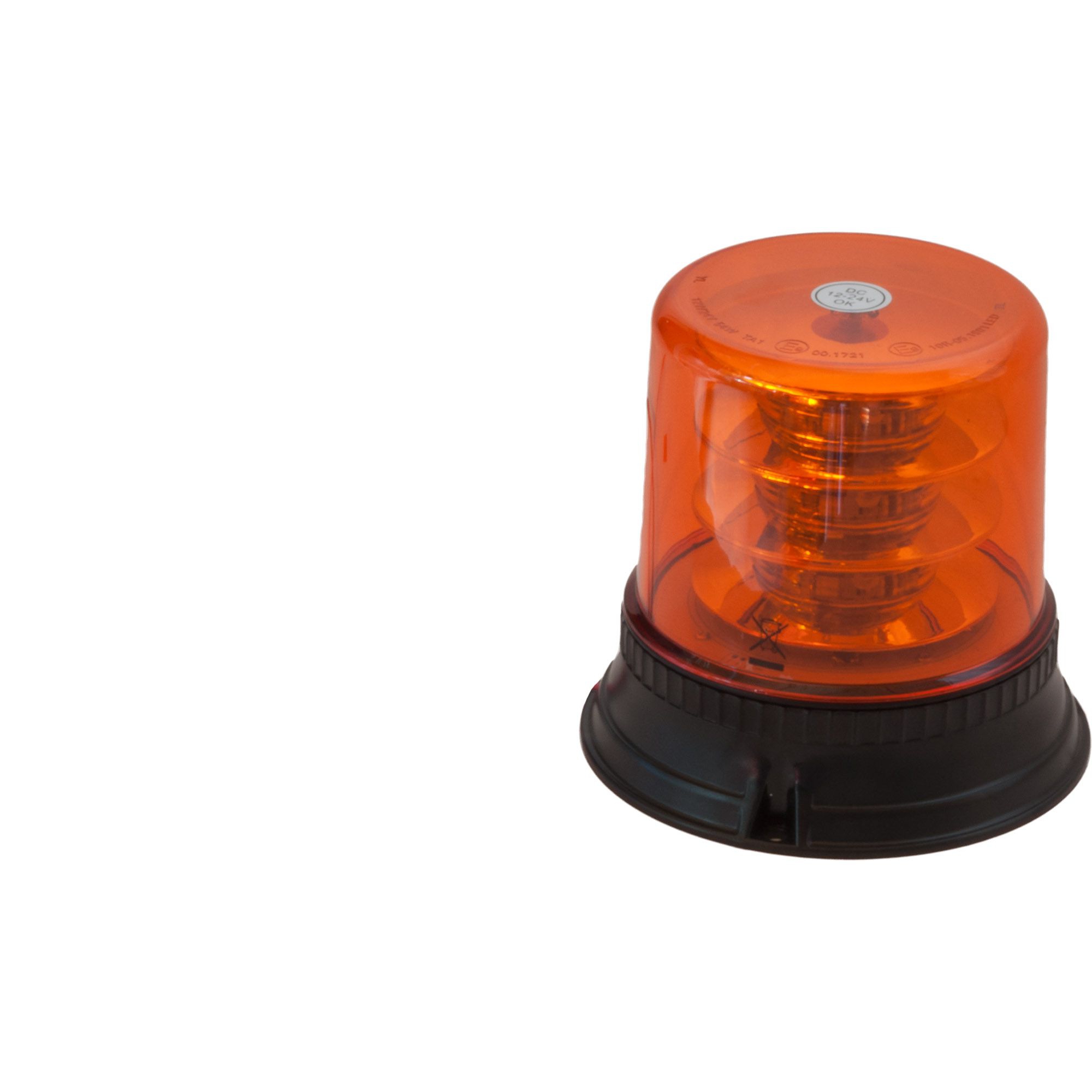 Rotating warning light yellow, LED, to screw