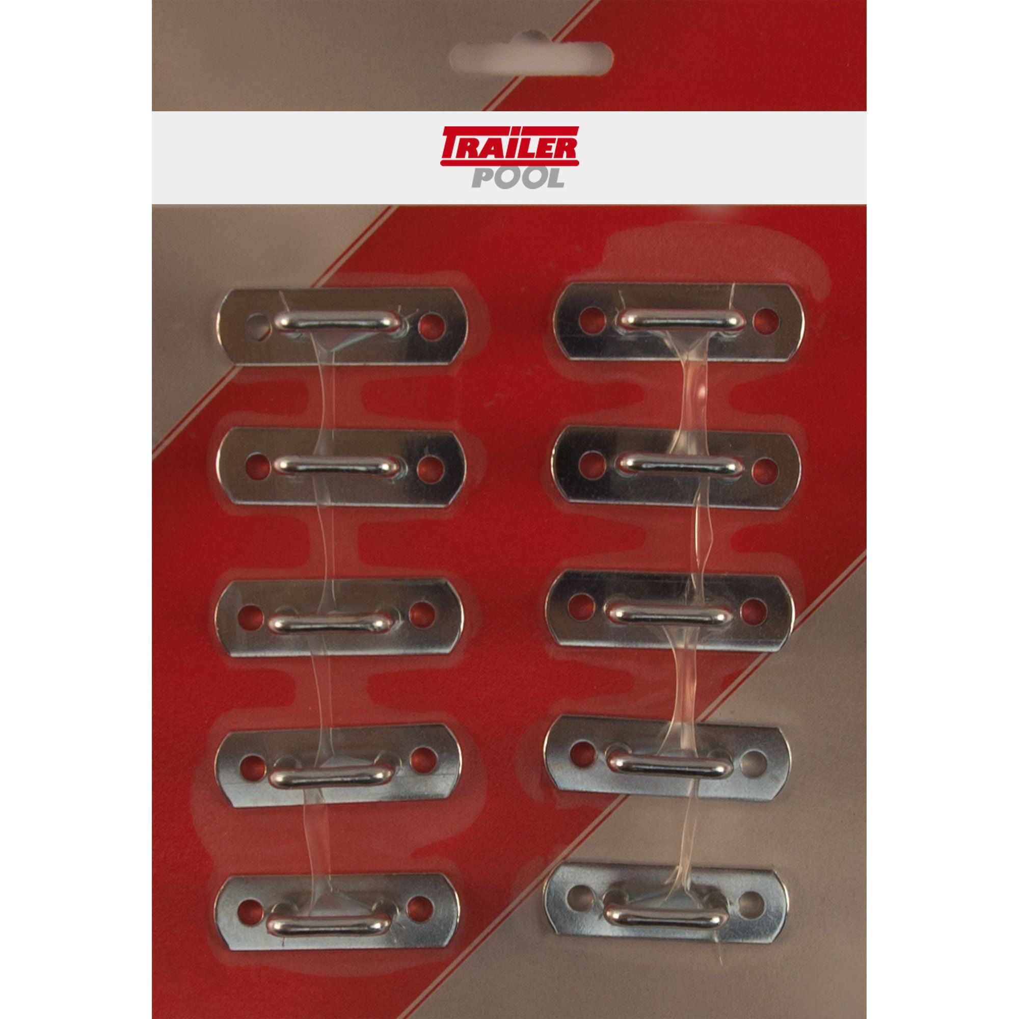 10 x Rounded Staple, H 15 mm, Hole Distance 34 mm