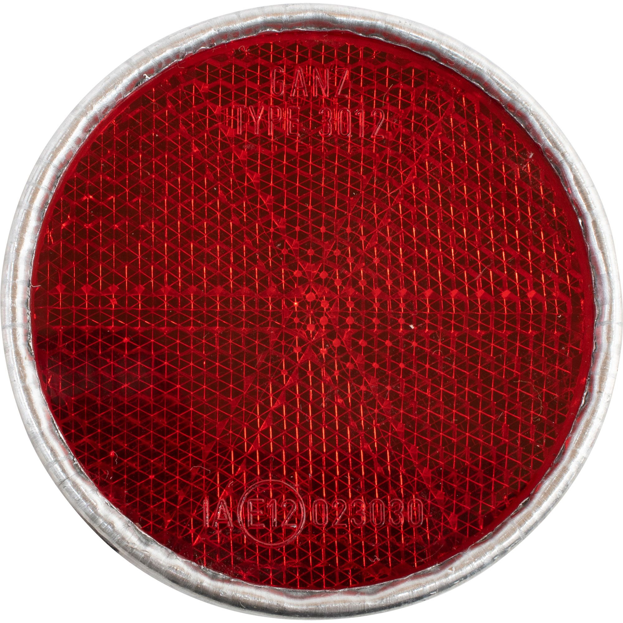 Reflector Ø 55 mm, Red, with screw and nut