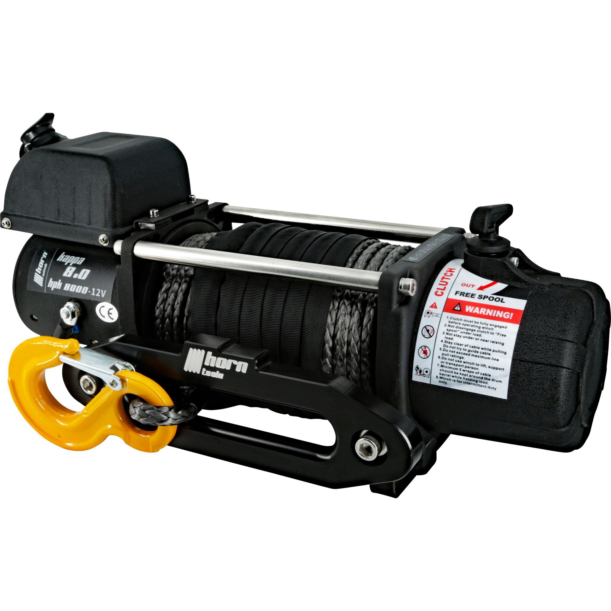 Winch Kappa 8.0, 12 V, Tensile Force 3600 kg, Plastic