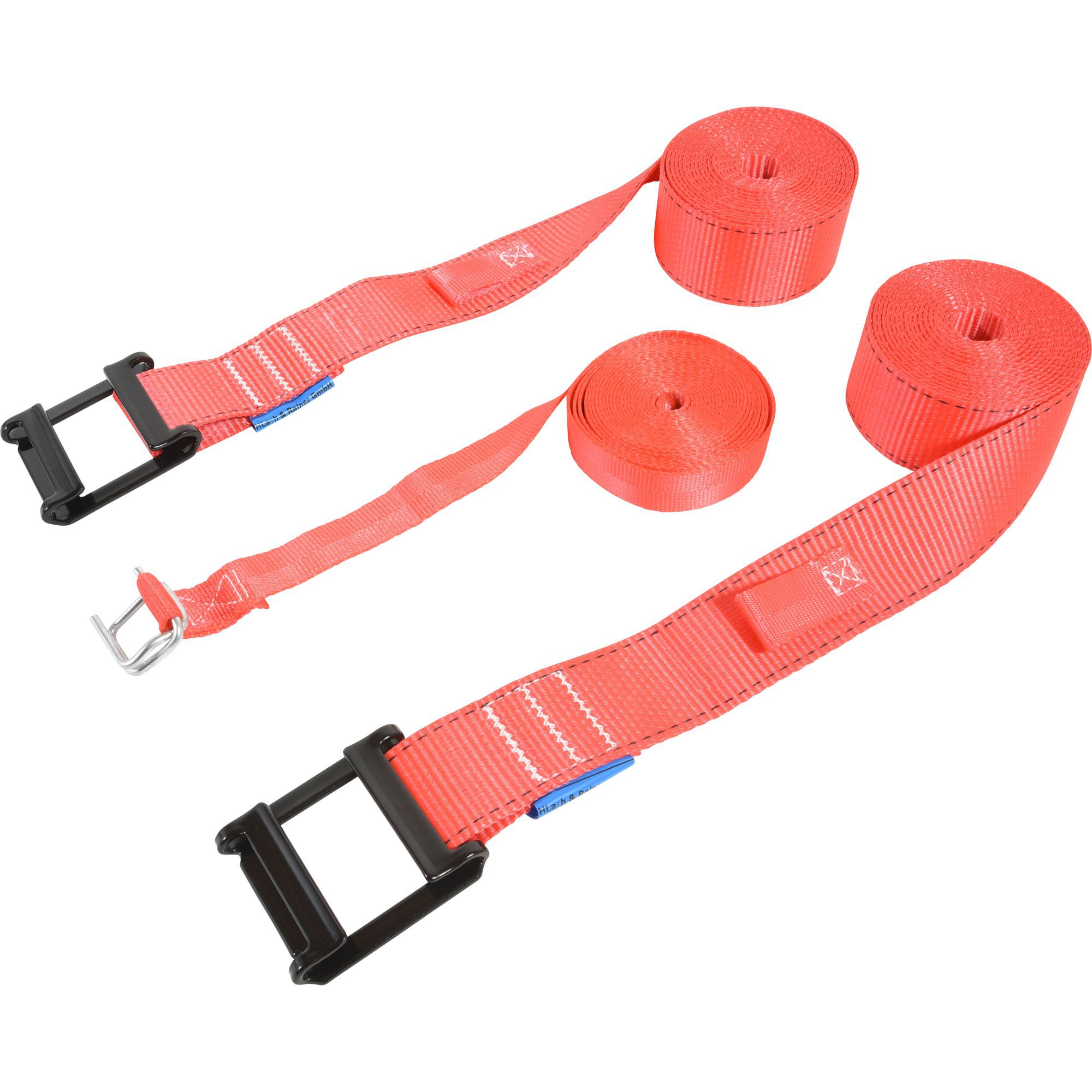 Barrel lashing strap, one-way, 2 x 200 l steel barrel