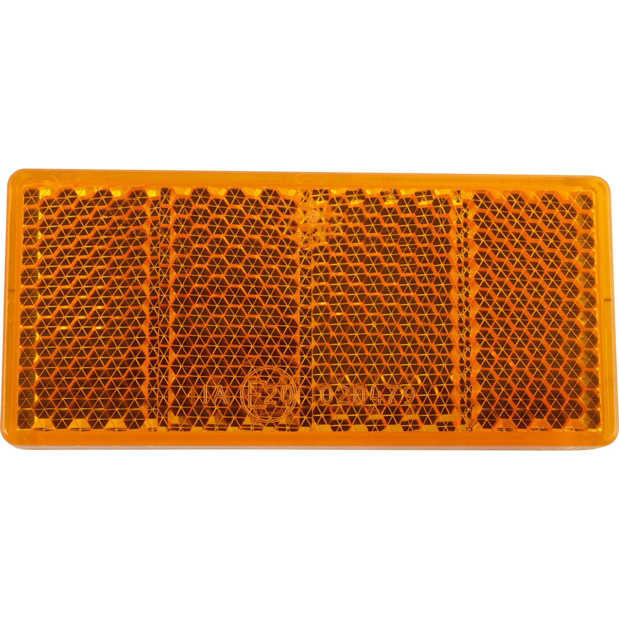 Sidemarker Reflector 69 x 31.5 mm, Yellow, Adhesiv