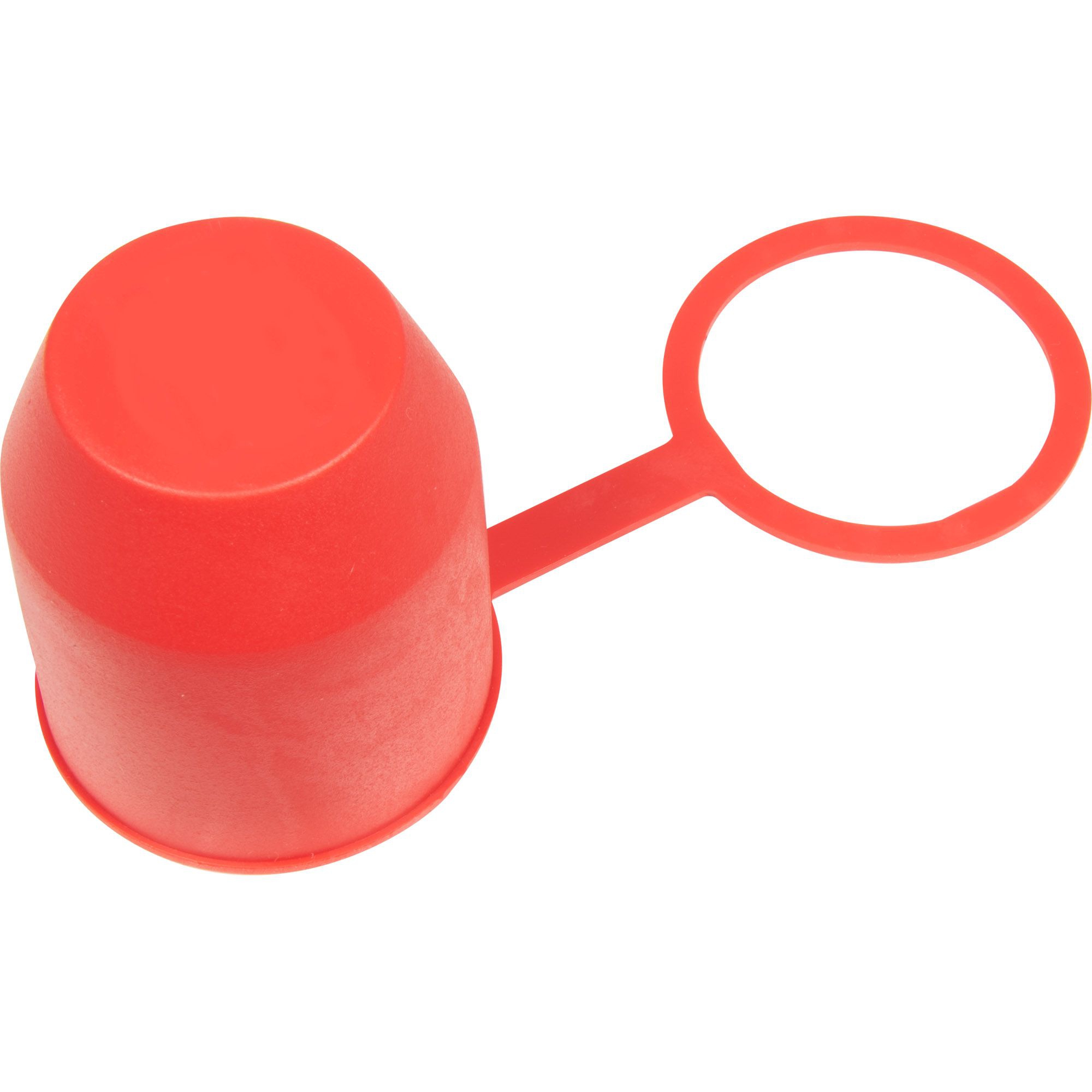 Protective Cap with Rod Holder, red