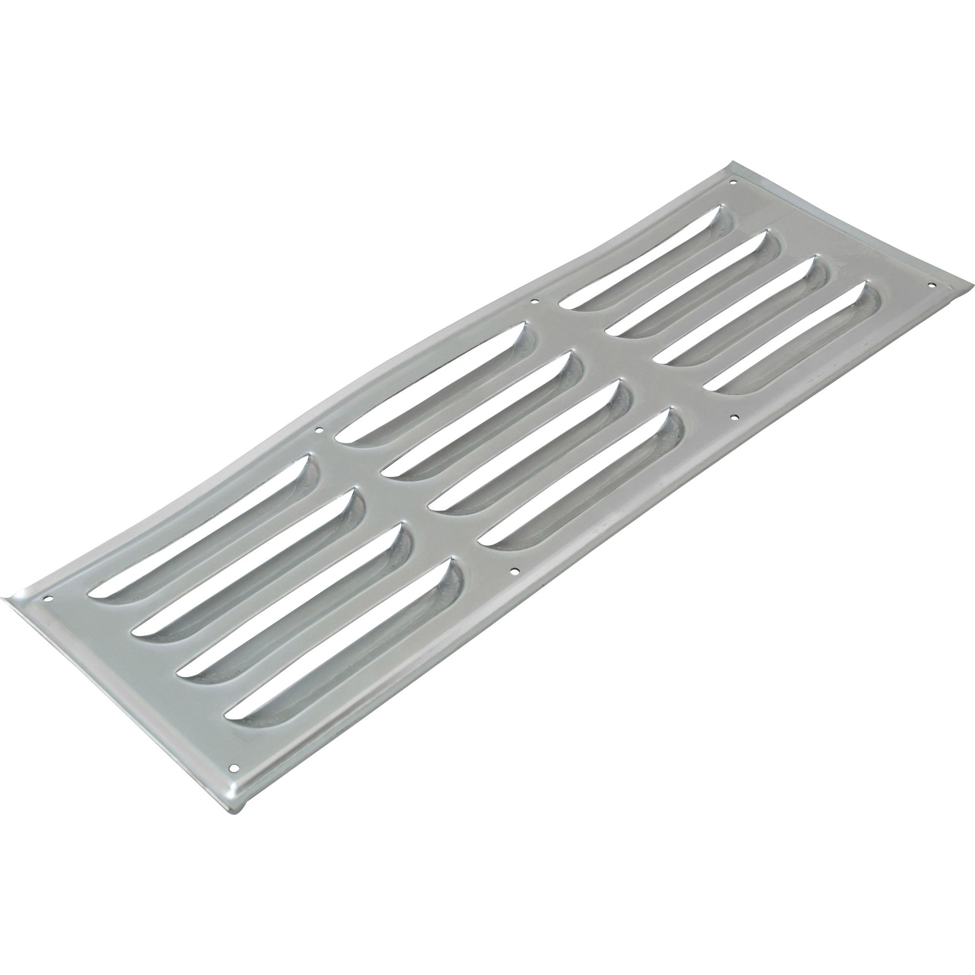 Sheet metal with stamped vents, aluminum, anodised