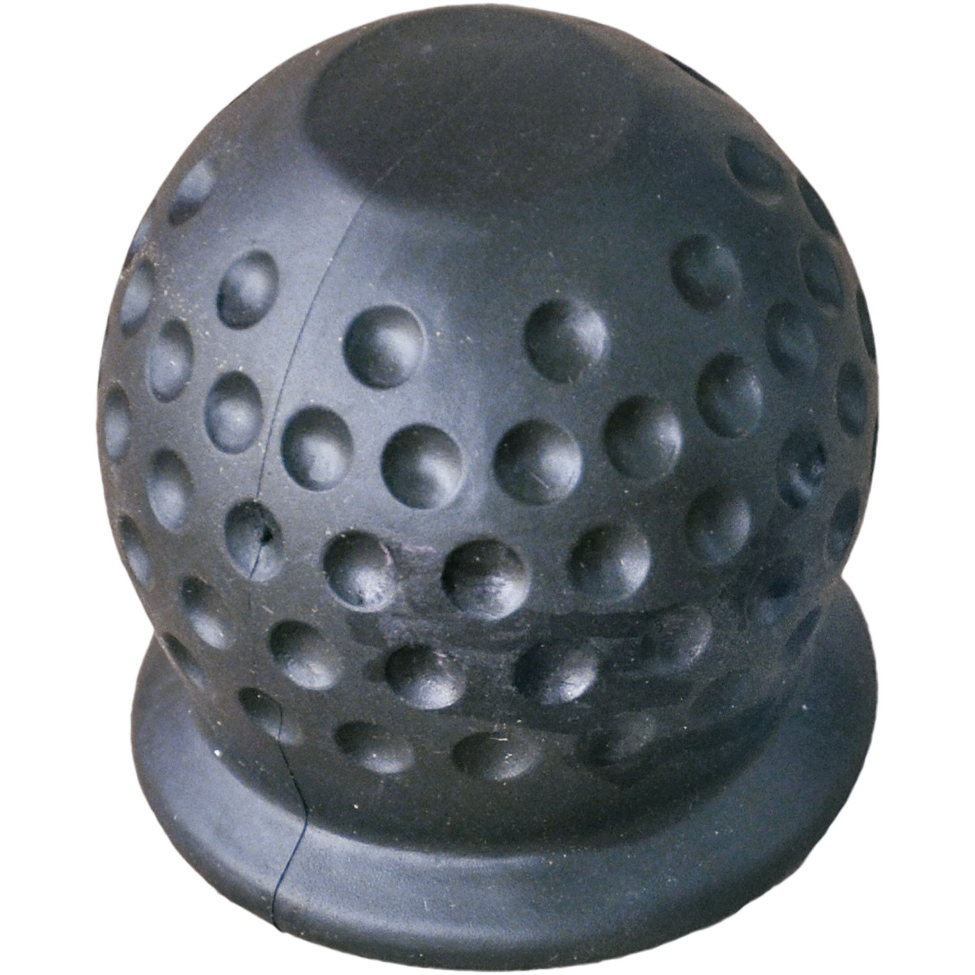 Soft ball black, covering cap for coupling head